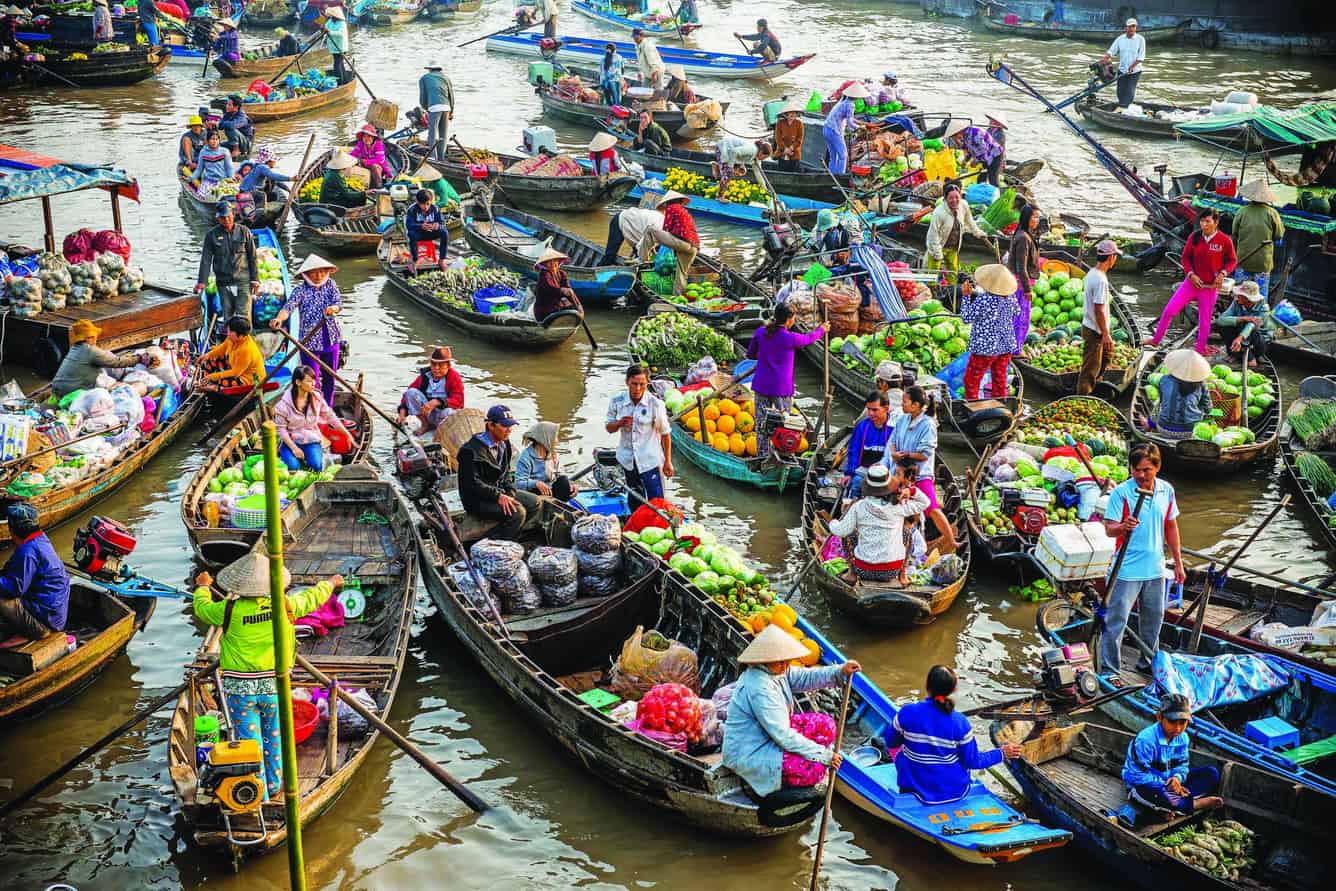 Mekong Delta in Vietnam